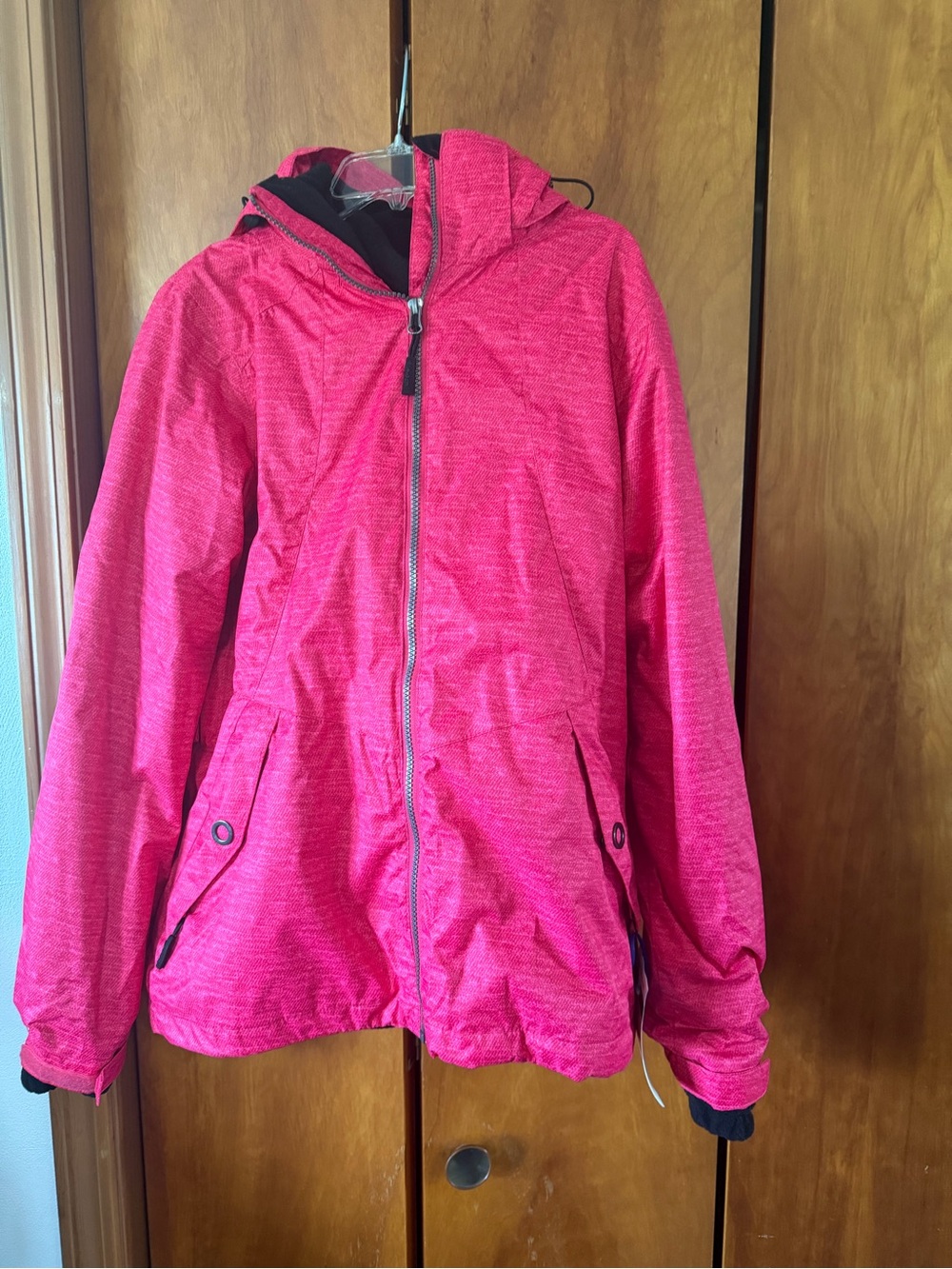 Pulse Bright Pink Hooded Puffer Jacket
